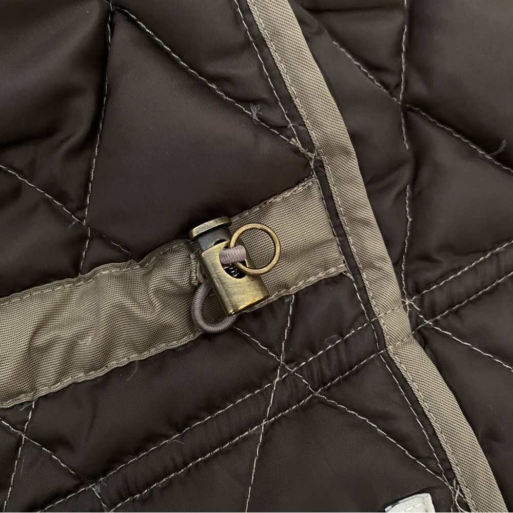 Quilted Chore Coat Down Jacket Cargo Pockets - Picture 7 of 12
